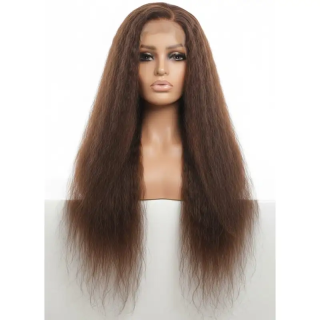 Lace Wig Kinky Straight - Brun Chocolat