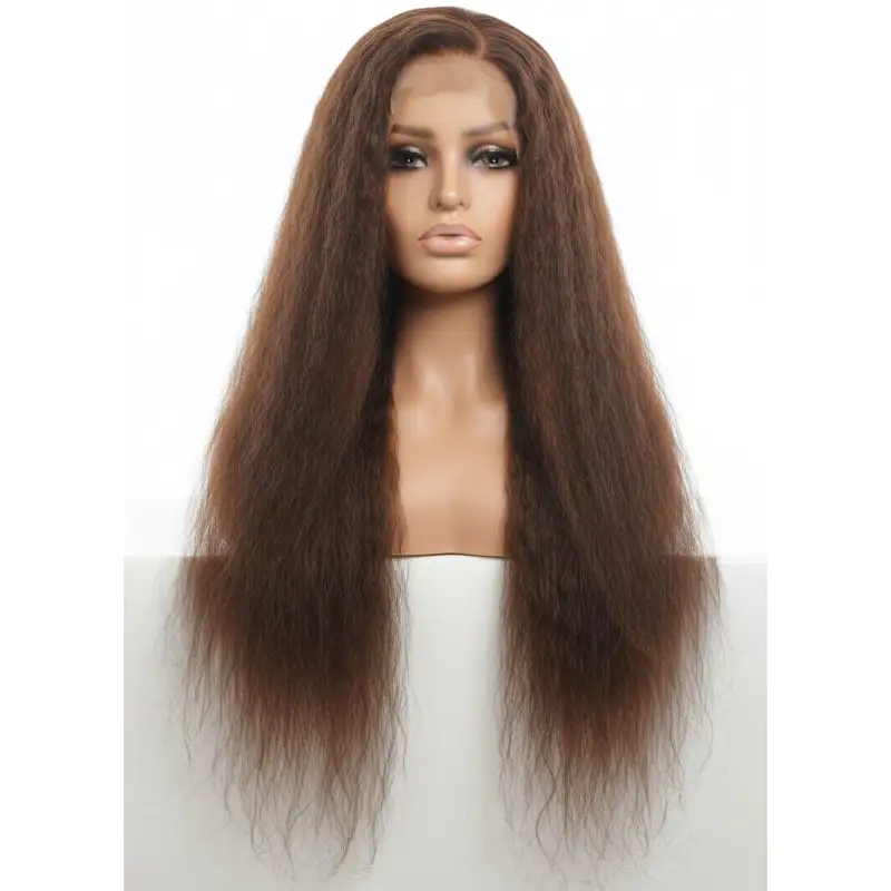 Lace Wig Kinky Straight - Brun Chocolat