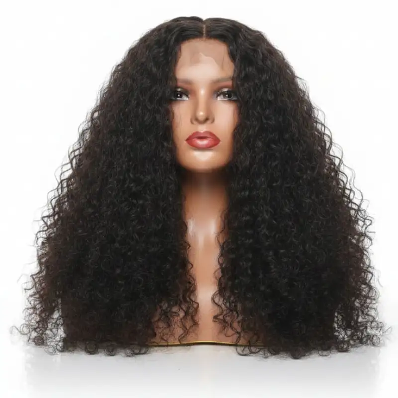 Lace Wig Kinky Straight - Brun Auburn