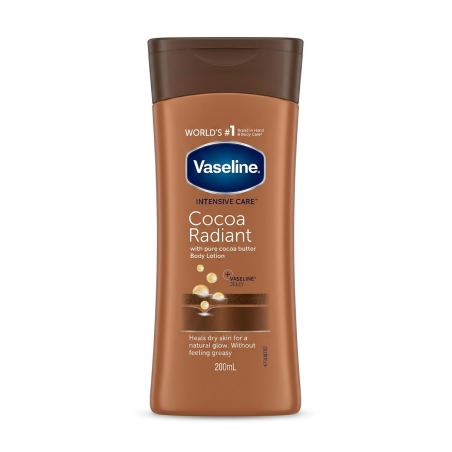 Lait Corps Vaseline Intensive Care Cocoa Radiant 200ml | EBUN AFRO BEAUTY