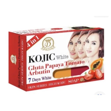 Savon Kojic White Gluta Papaya Tomato Arbutin Anti-Taches | EBUN AFRO BEAUTY