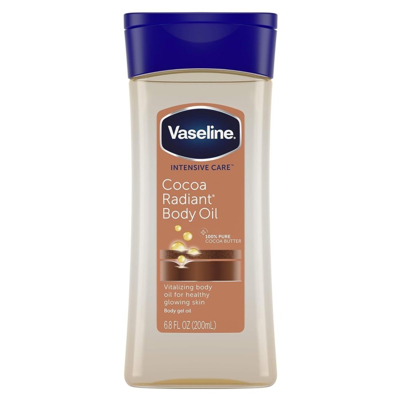 Huile Corps Vaseline Cocoa Radiant 200ml Éclat Peau | EBUN AFRO BEAUTY