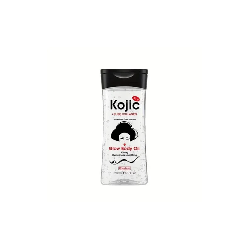 Huile Corps Roushun Kojic + Collagène 200ml Éclat & Soin | EBUN AFRO BEAUTY