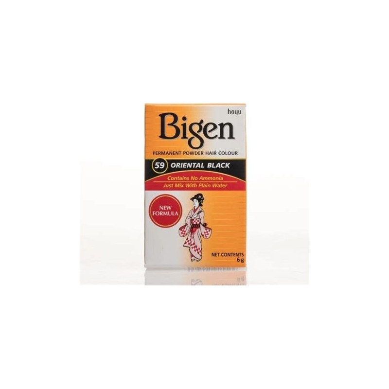 Coloration Poudre Bigen 59 Oriental Black 6g  Sans Ammoniaque | EBUN AFRO BEAUTY