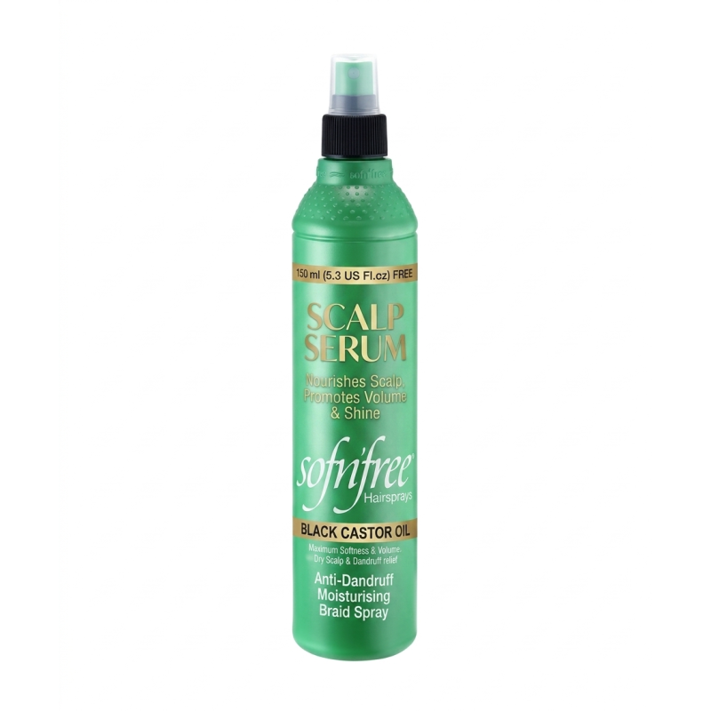Spray Tresses Sofn'free Black Castor Oil 100ml  Anti-Pellicules | EBUN AFRO BEAUTY