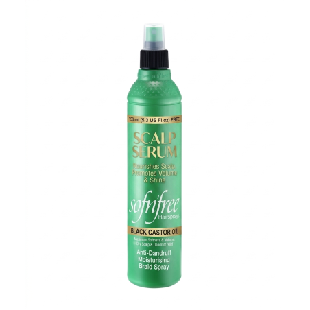 Spray Tresses Sofn'free Black Castor Oil 100ml  Anti-Pellicules | EBUN AFRO BEAUTY