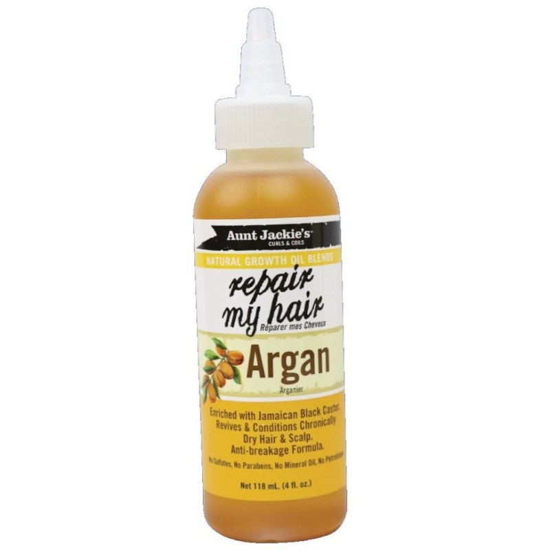 Huile Argan & Ricin Repair My Hair Aunt Jackie's 118ml | EBUN AFRO BEAUTY
