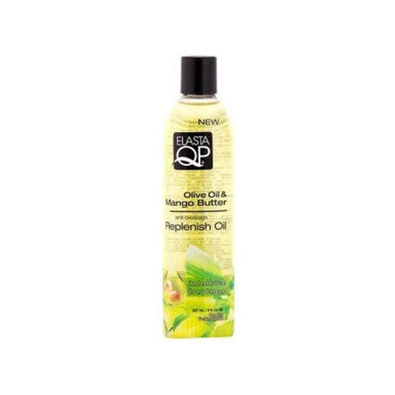 Huile Anti-Casse Replenish Oil Elasta QP Olive & Mangue 237ml | EBUN AFRO BEAUTY