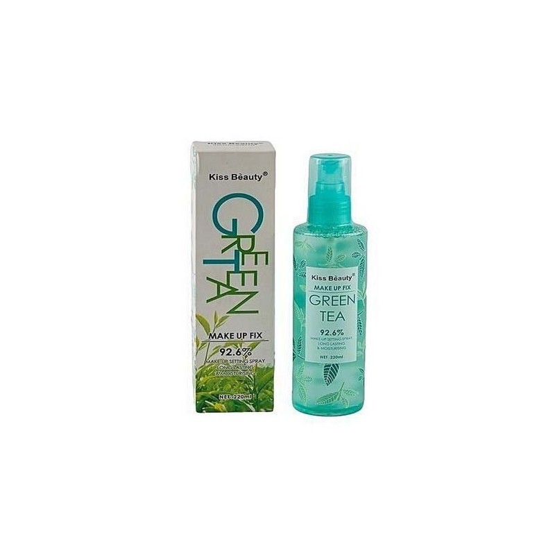 Spray Fixateur Maquillage Thé Vert Kiss Beauty Green Tea 220ml | EBUN AFRO BEAUTY