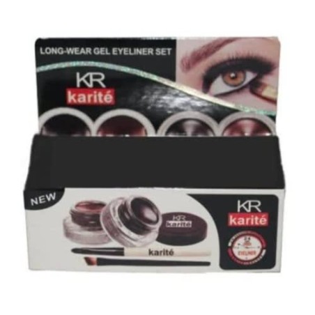 Eyeliner en Gel Karité KR  Kit Longue Tenue avec Pinceau | EBUN AFRO BEAUTY