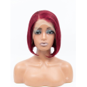 Perruque Bob Court Rouge  Lace Frontal Naturelle | EBUN AFRO BEAUTY
