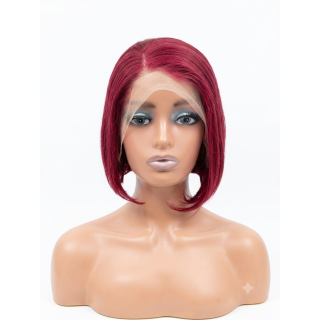 Perruque Bob Court Rouge  Lace Frontal Naturelle | EBUN AFRO BEAUTY