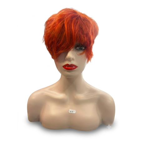 Perruque Courte Orange Pixie  Coupe Moderne Audacieuse | EBUN AFRO BEAUTY