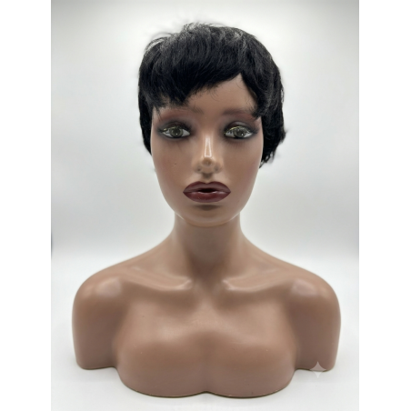 Perruque Pixie Courte Noire - Look Élégant et Moderne | EBUN AFRO BEAUTY