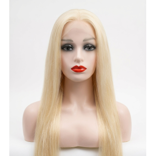 Perruque Longue Lisse Blonde Platine – Lace Front Naturelle | EBUN AFRO BEAUTY