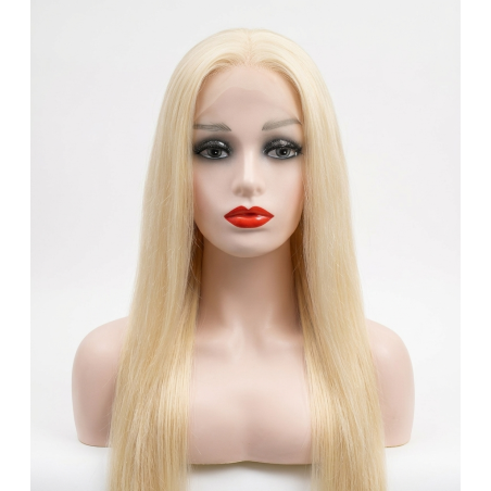 Perruque Longue Lisse Blonde Platine – Lace Front Naturelle | EBUN AFRO BEAUTY