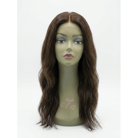 Perruque Lace Front Ondulée Brun Naturel  Effet Réaliste | EBUN AFRO BEAUTY