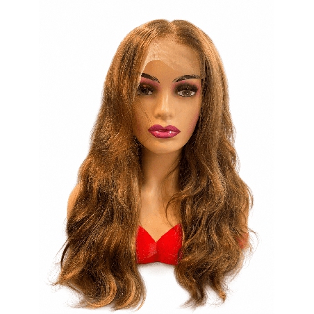 Perruque Lace Front Blond Miel Ondulée  Aspect Naturel | EBUN AFRO BEAUTY