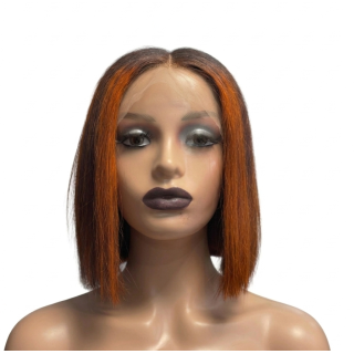 Perruque Lace Front Carré Ombré Cuivré  Look Audacieux | EBUN AFRO BEAUTY