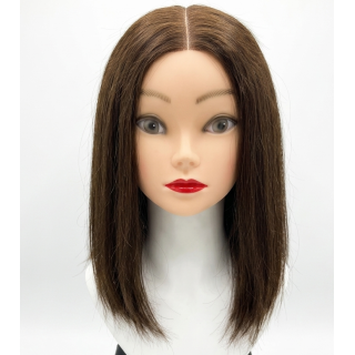 Perruque Carré Long Lisse Brun Châtain Élégance | EBUN AFRO BEAUTY
