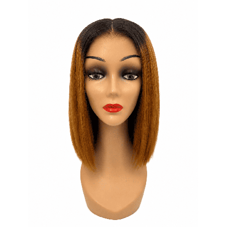Perruque Carré Lisse Ombré Racines Sombres Miel | EBUN AFRO BEAUTY