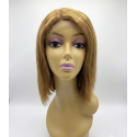 Perruque Carré Lisse Brun Doré Style Naturel | EBUN AFRO BEAUTY
