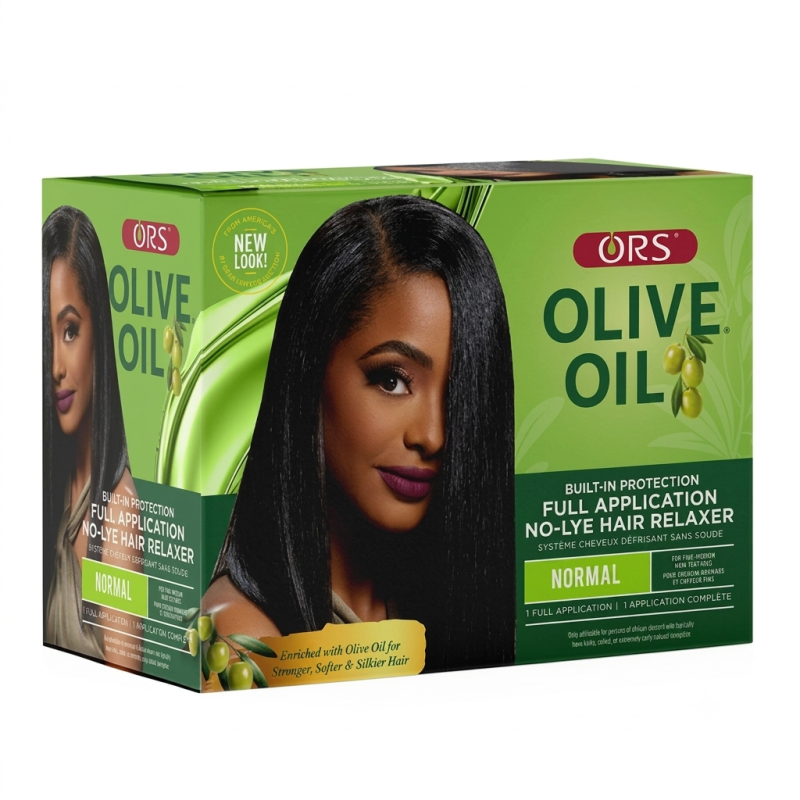 Kit Défrisant ORS Olive Oil Normal  Sans Soude Complet | EBUN AFRO BEAUTY