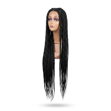 Perruque Braided Wig Lace Frontal  Tresses Longues Naturelles | EBUN AFRO BEAUTY